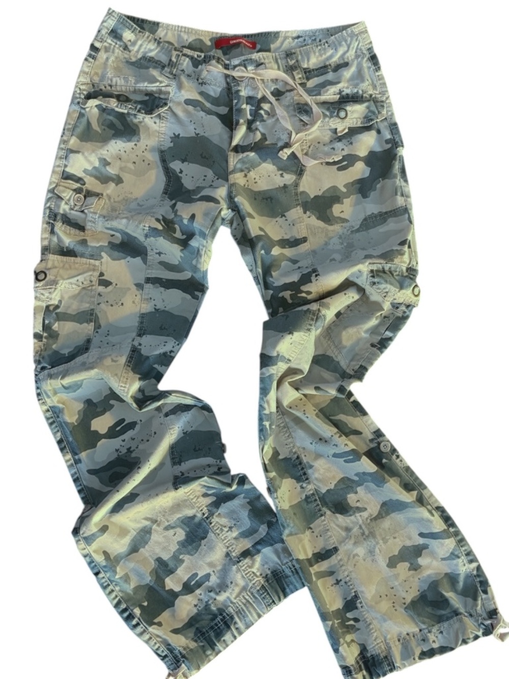 Unionbay Y2K Camo Cargo Pants Low Rise Cotton Size 7